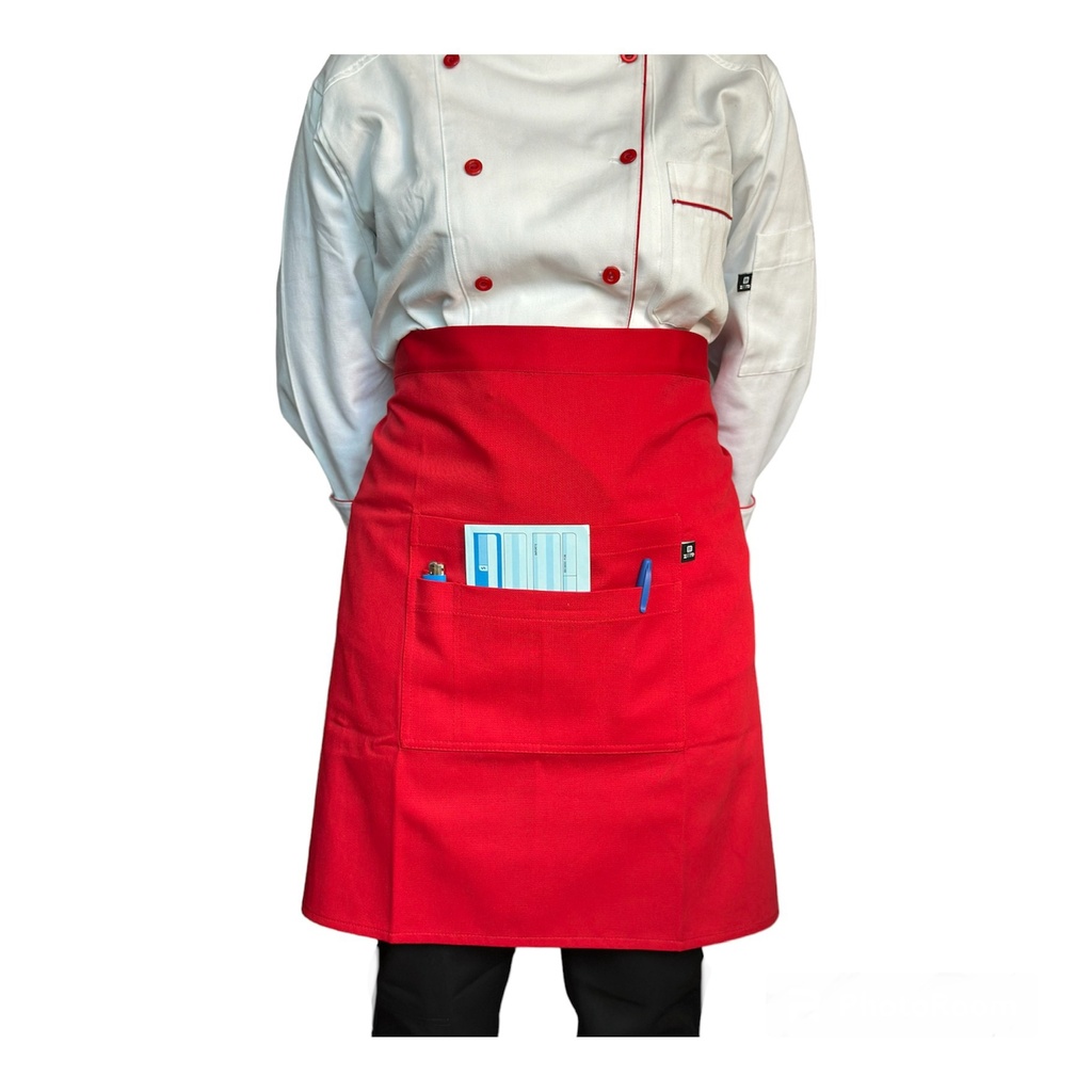 zittro Medio mandil delantal chef Rojo. R92351-660