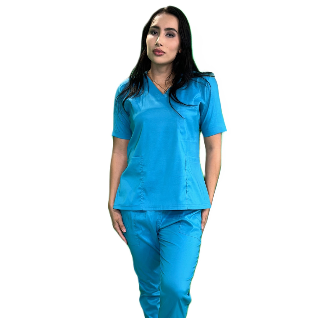 zittro Filipina Médica Lycra Mujer Azul Medio  M80202-443