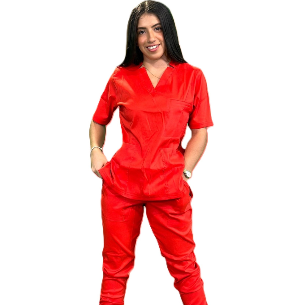 zittro Filipina Médica Lycra Mujer Rojo M80202-660