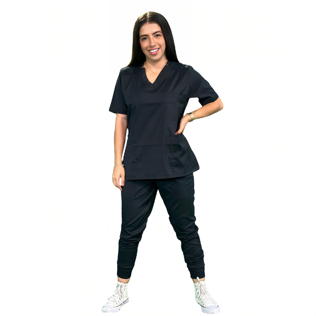 zittro Filipina Médica Lycra Mujer Negro M80202-001