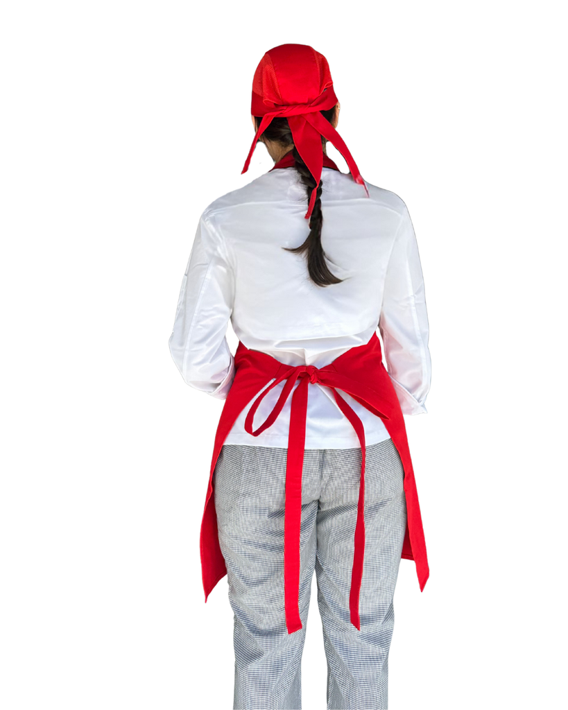 zittro Mandil delantal chef franja Rojo. R92302-660 UNI