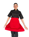 zittro Medio mandil delantal chef Rojo. R92351-660