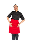 zittro Medio Mandil Delantal Chef Unisex Rojo