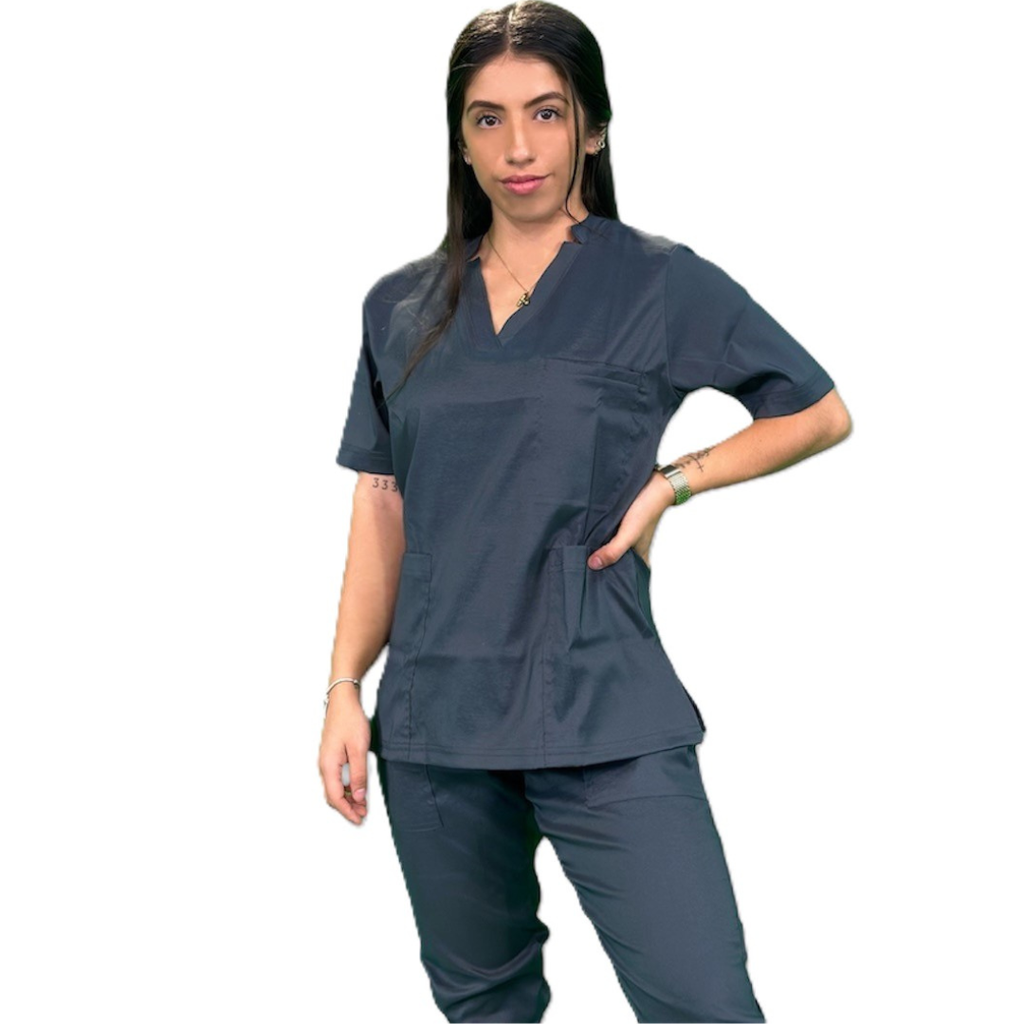 [M80202 000 ECH] zittro Filipina Médica Stretch Mujer Gris Oxford (ECH)