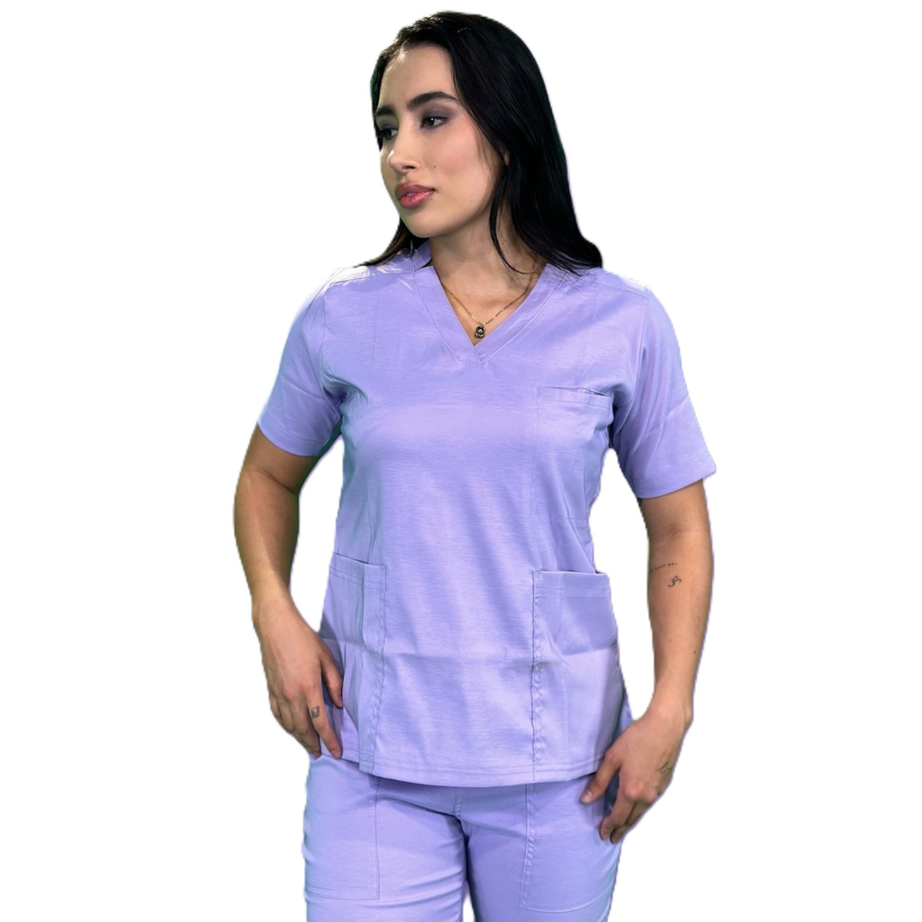 [M80202 990 ECH] zittro Filipina Médica Lycra Mujer Morado M80202-990 (ECH)