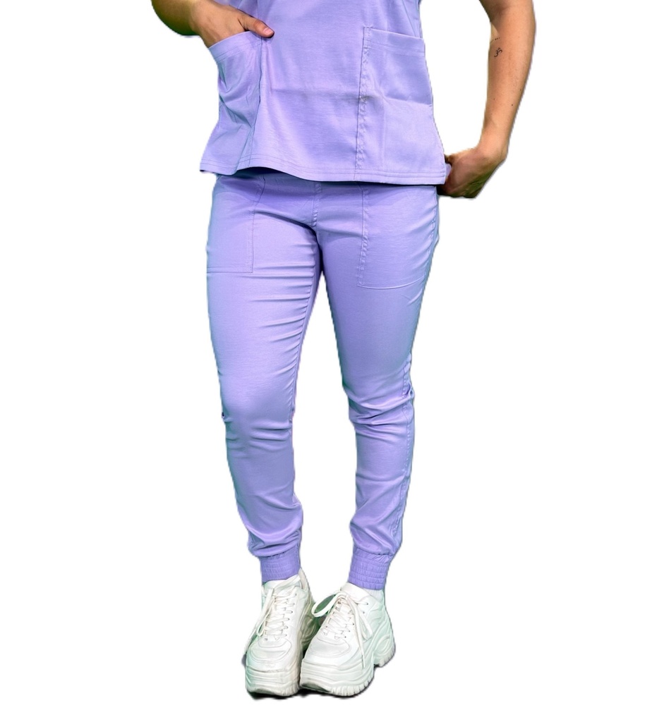 [M81204 990 ECH] zittro Pantalón Médico Stretch Jogger Mujer Morado (ECH)