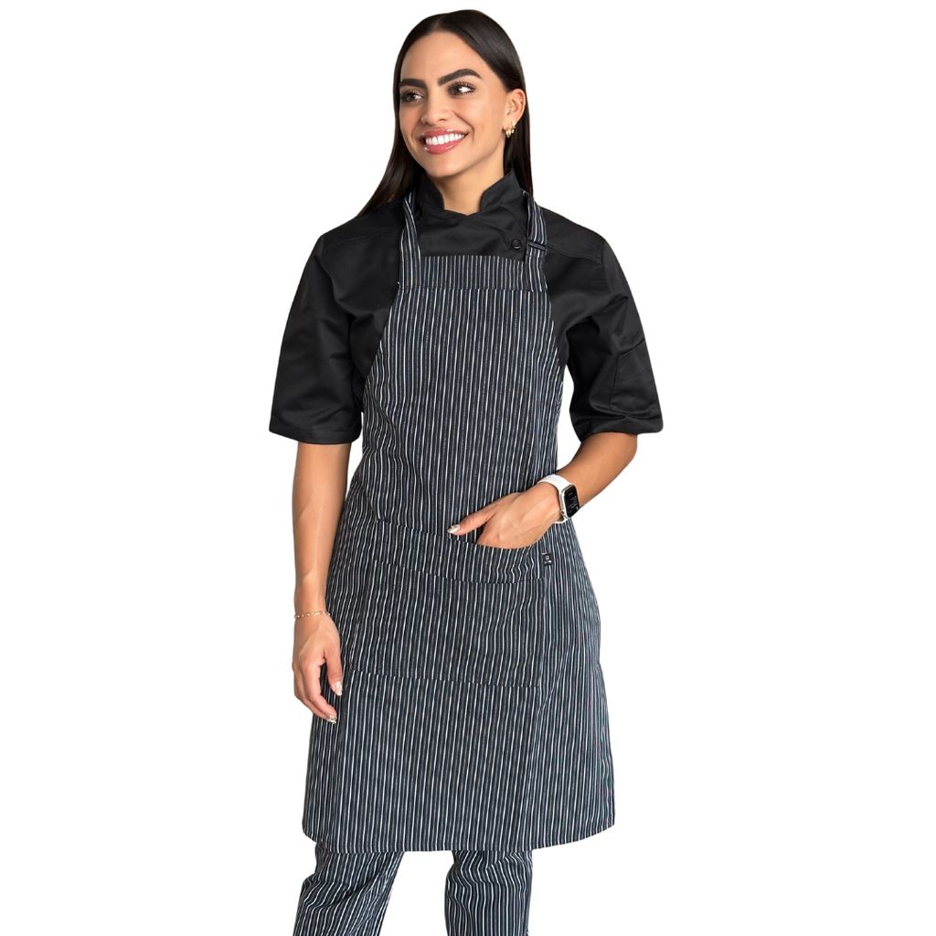 zittro Mandil Delantal Chef De Rayas. R92301-010 UNI