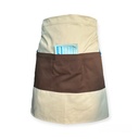 zittro Medio mandil delantal Unisex color Block Arena/Chocolate