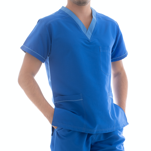 zittro Filipina Médica Clororresistente Hombre Azul Rey