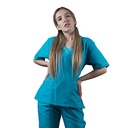 zittro Filipina Médica Clororresistente Mujer Turquesa