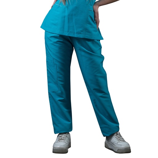 zittro Pantalón Médico Stretch Recto Mujer Azul Turquesa