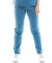 zittro Pantalón Médico Lycra Recto Mujer Azul Medio