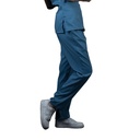 zittro Pantalón Médico Lycra Recto Mujer Azul Acero